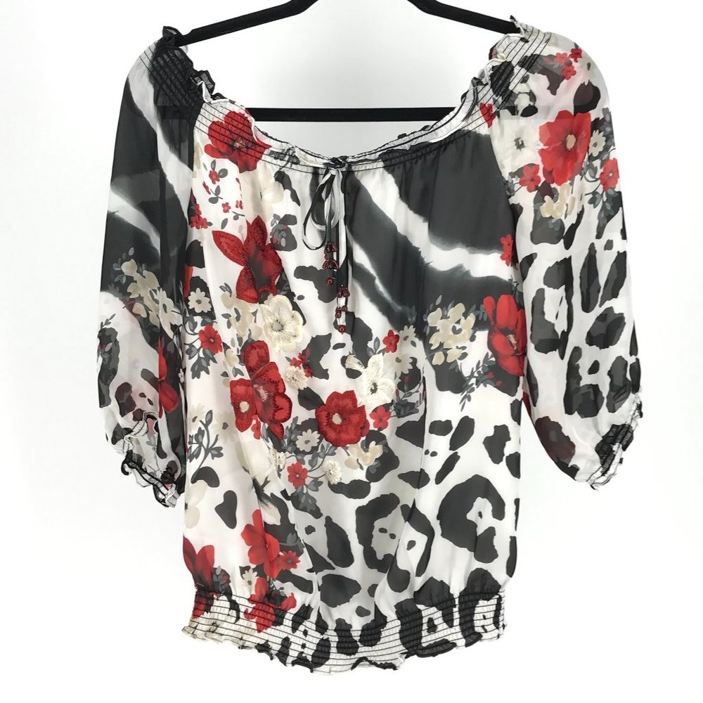 White House Black Market Blouse Size Medium